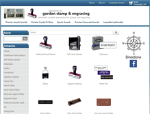 Tablet Screenshot of gordonstamp.com